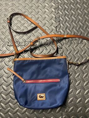 Dooney & Bourke Wayfarer Nylon Hobo Navy Blue Crossbody Shoulder Bag